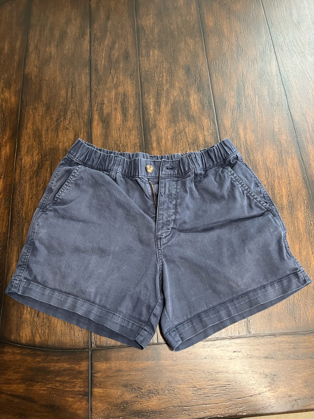 Bear Bottom Shorts Men's Med Navy Blue Elastic Waist 5.5" Inseam Casual Preppy